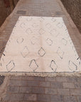 Tapis berbère pure laine Beni Ouarain 200 x 295 cm