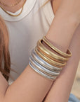 Dikke stretch designarmband en choker