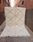 Beni Ouarain pure wool Berber rug 210 x 350 cm