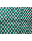 Tapis berbère à carreaux en pure laine 166 x 269 cm