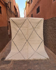 Tapis berbère pure laine Beni Ouarain 205 x 294 cm