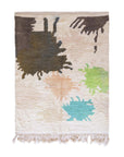Pure wool Moroccan Berber carpet 196 x 262 cm