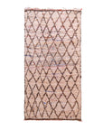 Tapis berbère marocain pure laine 103 x 230 cm