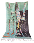 Pure wool Moroccan Berber carpet 156 x 268 cm
