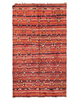 Tapis berbère Kilim marocain pure laine 126 x 208 cm