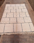 Beni Ouarain pure wool Berber rug 196 x 309 cm