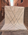 Beni Ouarain pure wool Berber rug 214 x 300 cm