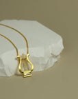 Egeïsche Zee - Minimalistische Griekse harpketting