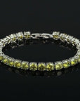 Fancy sprankelende olijfsteen armband