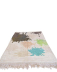Pure wool Moroccan Berber carpet 196 x 262 cm