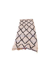 Tapis d'entrée berbère marocain pure laine 75 x 202 cm