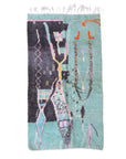 Pure wool Moroccan Berber carpet 156 x 268 cm