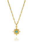 SOLE D'AZZURRO ketting | Zon | Turkoois