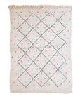Tapis berbère marocain pure laine 151 x 186 cm