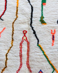 Pure wool Moroccan Berber carpet 158 x 262 cm
