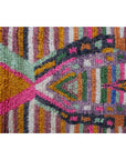 Tapis de couloir berbère contemporain en laine 72 x 355 cm