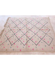Tapis berbère marocain pure laine 151 x 186 cm