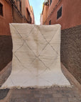 Tapis berbère pure laine Beni Ouarain 210 x 285 cm