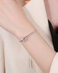 Ball Chain armband-zilveren knoopontwerp