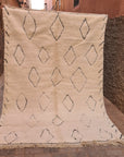 Tapis berbère pure laine Beni Ouarain 200 x 295 cm