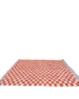 Tapis berbère en laine à carreaux 170 x 255 cm VENDU