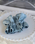 Chique 100% zijden rokontwerp haarscrunchie-dubbellaags-19 mm