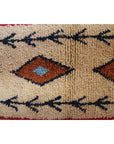 Tapis d'entrée berbère marocain pure laine 73 x 343 cm