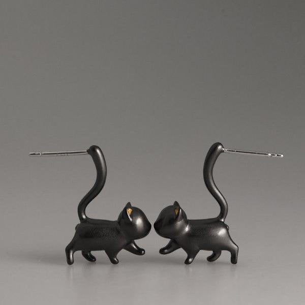 Cute Cat Design Speelse oorbellen