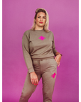 Sweater Lounge PBK Velvet Pink