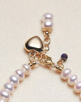 Bracelet intemporel en perles d'eau douce - pour bras fin