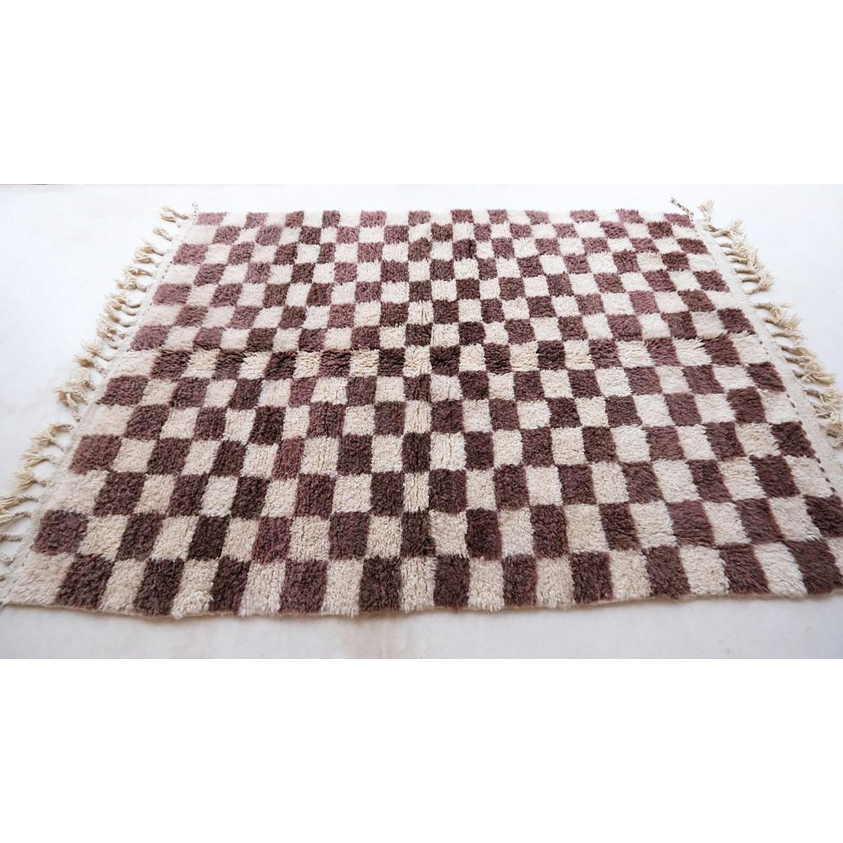 Zuiver wollen Marokkaans Berber-tapijt 169 x 251 cm