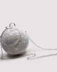 Luxe Ball Clutch-Bling Bling Diamonds-Goud en Zilver