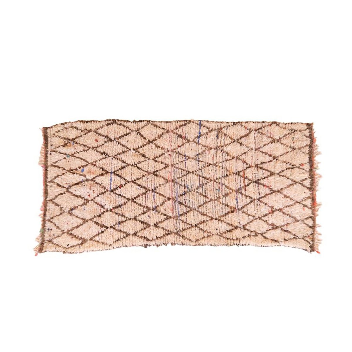 Zuiver wollen Marokkaans Berber-tapijt 103 x 230 cm