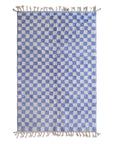 Tapis berbère en laine à carreaux 160 x 253 cm VENDU