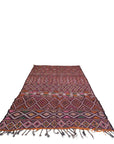 Zuiver wollen Marokkaans Kelim Berber tapijt 190 x 311 cm