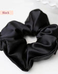 Luxe 100% zijden haarscrunchie - 6 cm breed