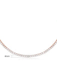 Tijdloze sprankelende choker met diamantlook