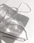 Minimalistische Longline Ball Chain ketting