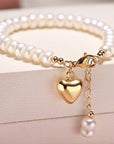 Bracelet intemporel en perles d'eau douce - pour bras fin