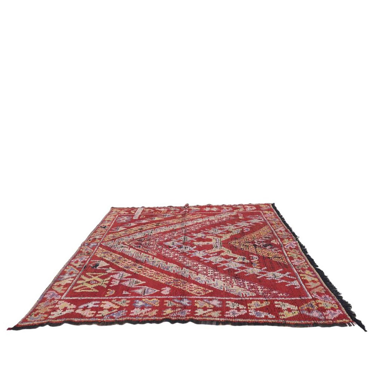 Marokkaans Berber-tapijt van vintage wol 175 x 180 cm