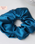 Luxe 100% zijden haarscrunchie - 6 cm breed