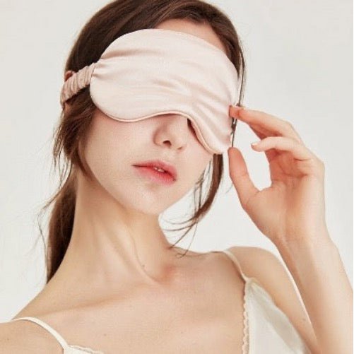 100% zijde ontspanningsslaapmasker-22 mm-effen kleuren-oversize