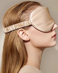 100% zijde ontspanningsslaapmasker-22 mm-effen kleuren-oversize