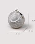 Luxe Ball Clutch-Bling Bling Diamonds-Goud en Zilver