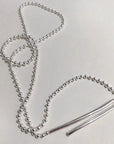 Minimalistische Longline Ball Chain ketting