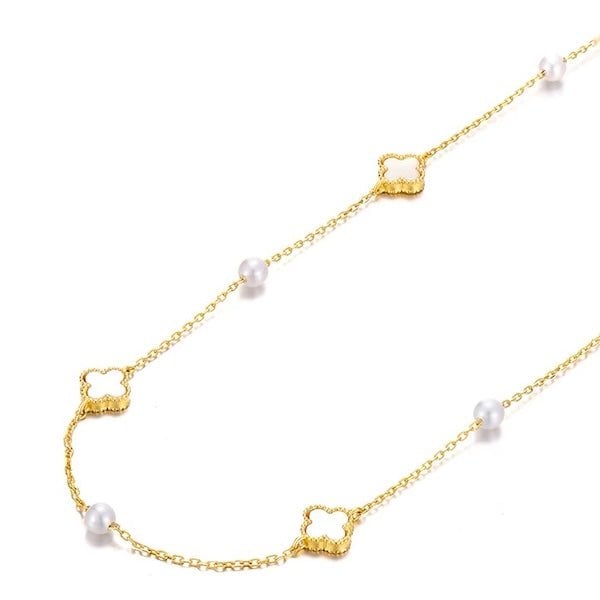 Elegante MOP Lucky Clover parels kralen ketting