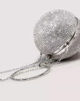 Luxe Ball Clutch-Bling Bling Diamonds-Goud en Zilver