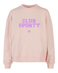 Limited Sweater Boxy Club Sporty Lilac Glitter