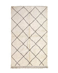 Eigentijds Berber handgemaakt wollen vloerkleed 151 x 253 cm