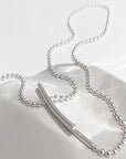 Minimalistische Longline Ball Chain ketting